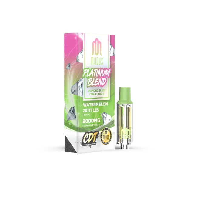 Modus Platinum Blend Diamond Sauce CB9-A + THC-P 2000mg Cartridge Watermelon Zkittles Indica