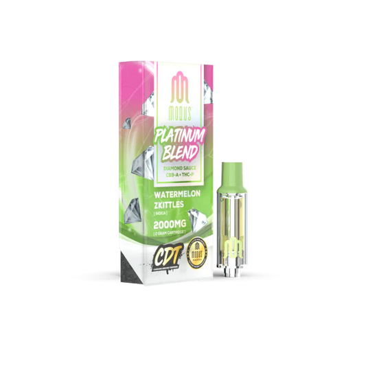 Modus Platinum Blend Diamond Sauce CB9-A + THC-P 2000mg Cartridge Watermelon Zkittles Indica