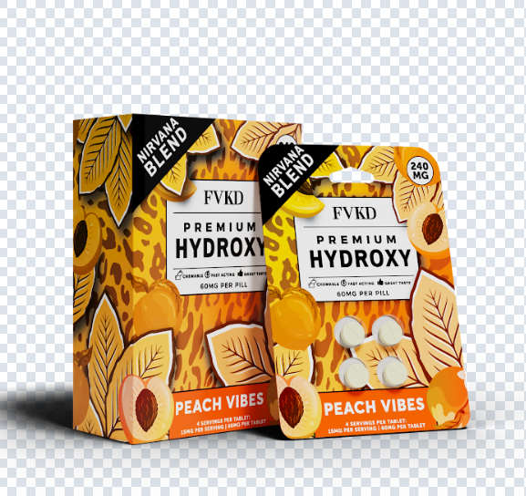 FVKD Seven 4ct 7OH Tabs Peachy Vibes 60mg Per Tablet