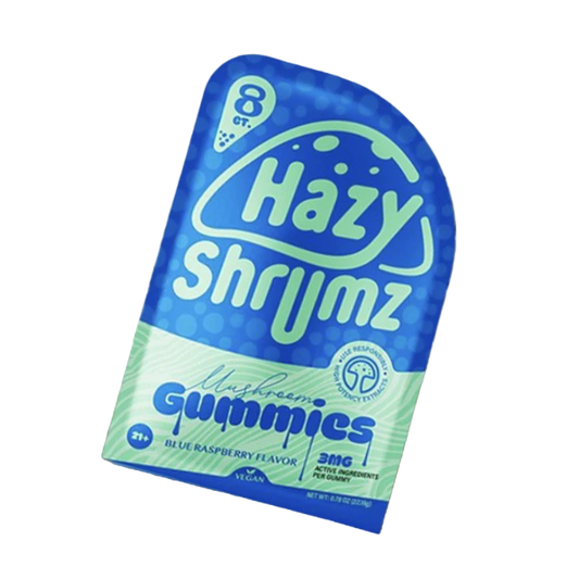 HAZY SHRUMZ GUMMIES 8CT / 0.78OZ - BLUE RASPBERRY