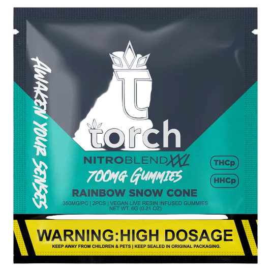 TORCH NITRO BLEND XXL GUMMIES 700MG – RAINBOW SNOW CONE