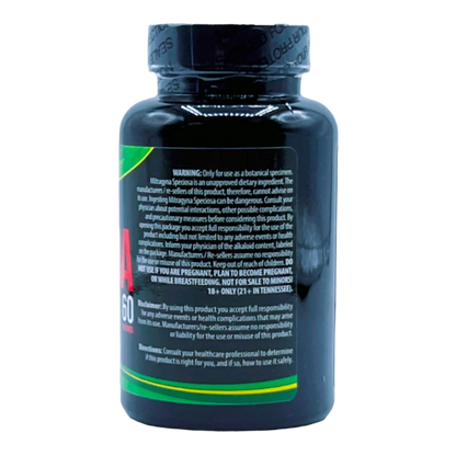 KRATOM KAPS CAPSULES 100CT / 60G - MAENG DA GREEN VEIN - Seven Tech