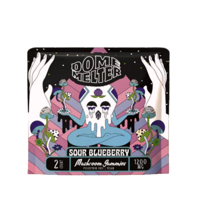 DOME MELTER MAGIC MUSHROOM GUMMIES 2CT 1200MG - SOUR BLUEBERRY