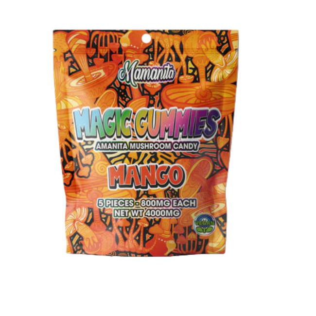 🎁 Mamanita Mango Magic Gummies Mushroom Candy 10pcs 800mg 8000mg Per Pkg (100% off)