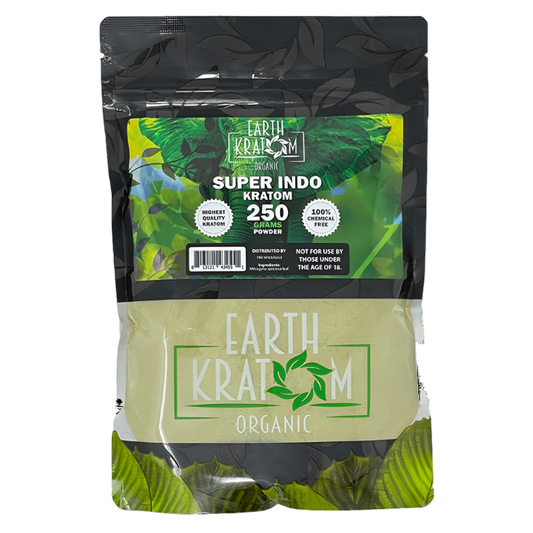 EARTH KRATOM POWDER 250G - INDO SUPER GREEN VEIN - Seven Tech