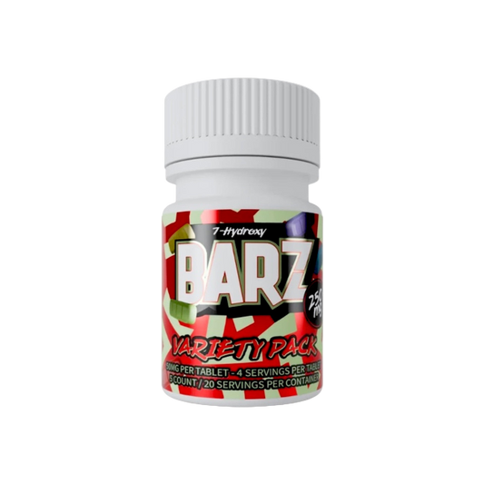 Generic RX BARZ 5ct 7-Hydroxymitragynine Tablets Variety Pack 50mg Per Tablet