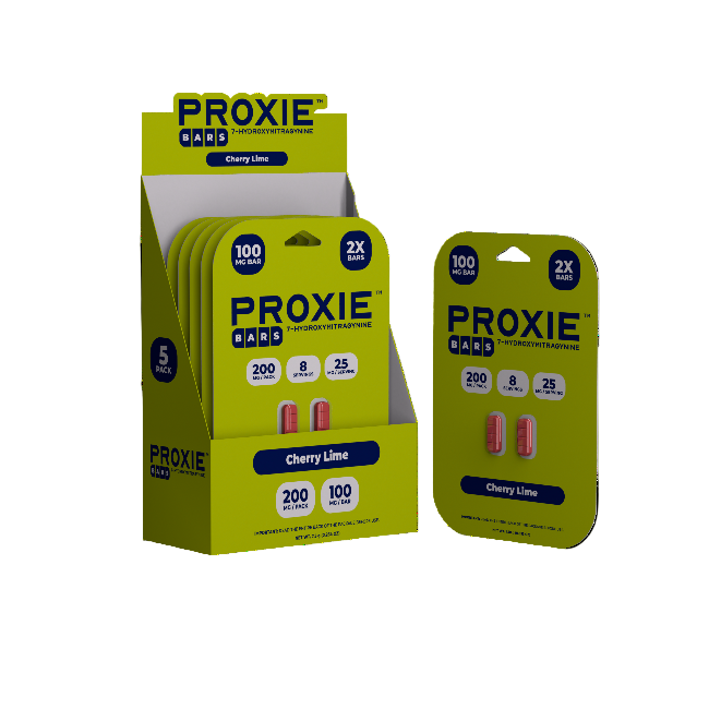 PROXIE BARS 7OH 2CT 200MG (100MG PER TABLET) - CHERRY LIME