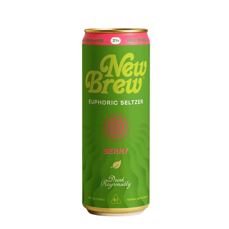 New Brew Euphroic Seltzer Kratom + Kava Euphoric Seltzer 12oz