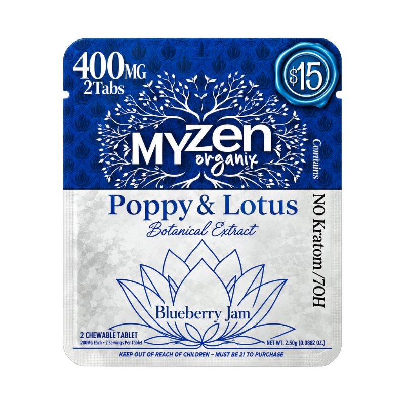 Myzen Organix Botanical Extract Proprietary Blend Chewable Tablets 2ct 200mg Per tablet