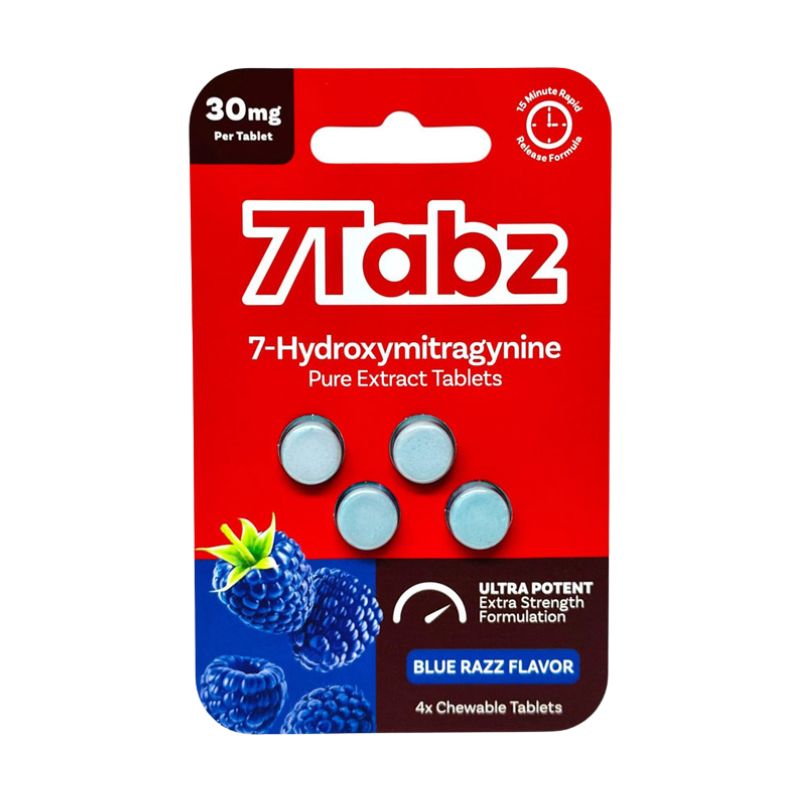 7Tabz 7-Hydroxymitragynine Extra Strength Chewable Tablets 4CT 30mg per Tablet
