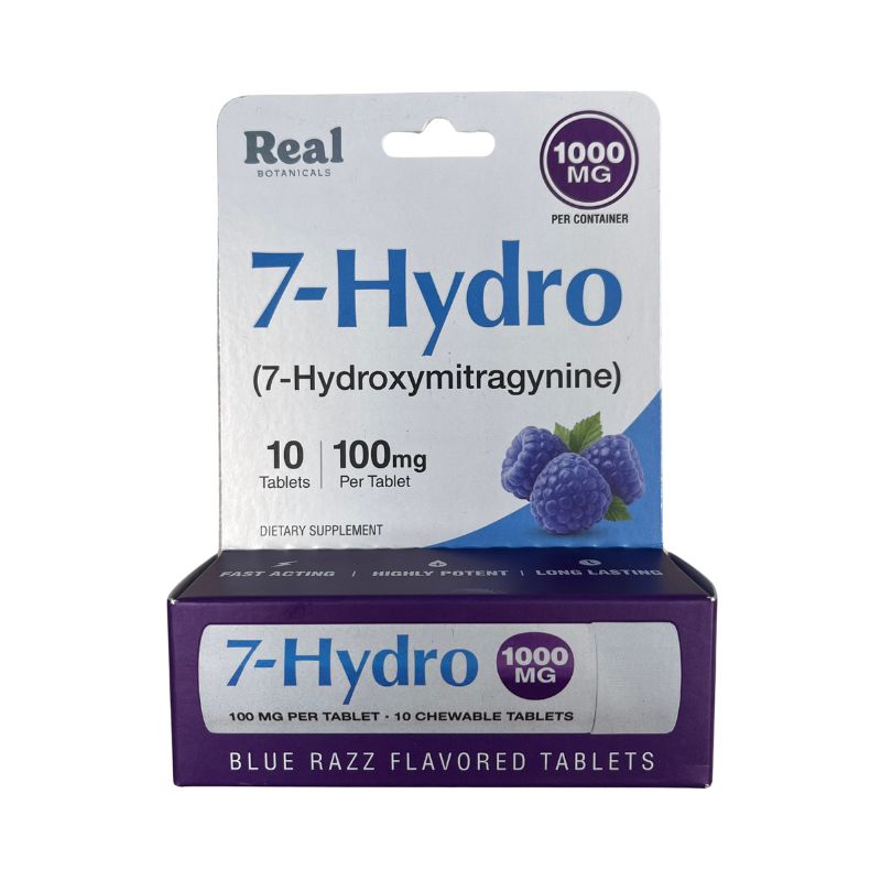 Real Botanicals 7-Hydroxymitragynine Chewable Tablets 10ct 100mg Per Tablet
