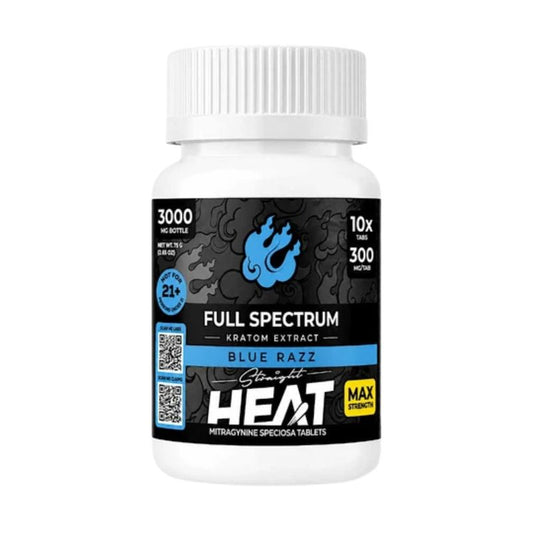 Straight Heat Max Strength Full Spectrum Kratom Extract 10ct 300mg Per Tablet