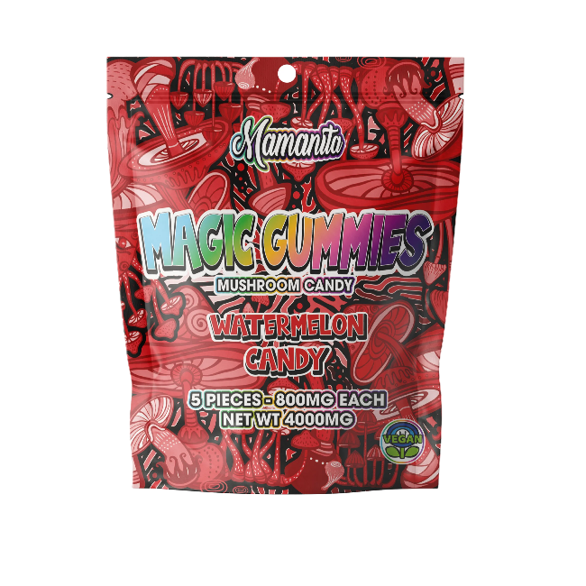 🎁 Mamanita Watermelon Candy Magic Gummies Mushroom Candy 10pcs 800mg 8000mg Per Pkg (100% off)