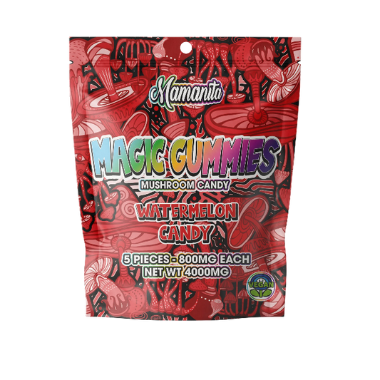 🎁 Mamanita Watermelon Candy Magic Gummies Mushroom Candy 10pcs 800mg 8000mg Per Pkg (100% off)