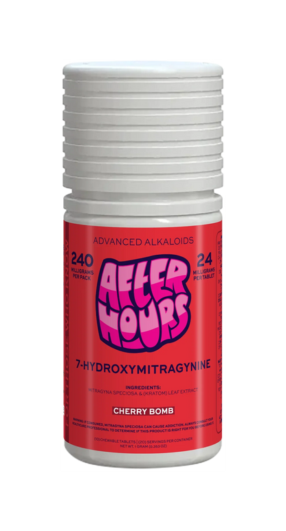 After Hours 10ct 7OH Chewable Tabs Cherry Bomb 24mg per Tablet - Seven Tech