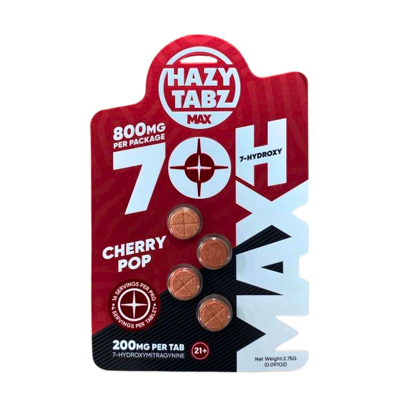 Hazy Tabz Max 7-Hydroxymitragynine Tablets 4ct 200mg Per Tablet