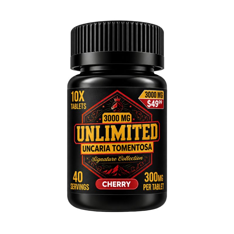 Unlimited Uncaria Tomentosa Tablets 10ct 300mg Per Tablet