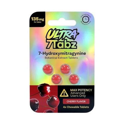 🎁 7Tabz Ultra Max Potency 7-Hydroxymitragynine Tablets 4ct 135mg Per Tablet (100% off)