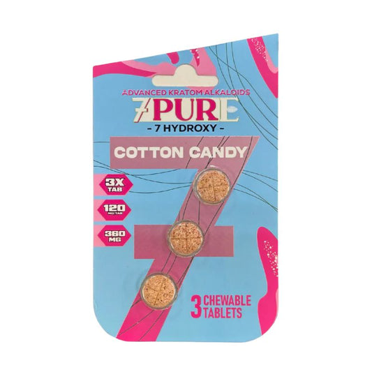 7PURE Advanced 7-Hydroxymitragynine Chewable Tablets 3ct 120mg Per Tablet