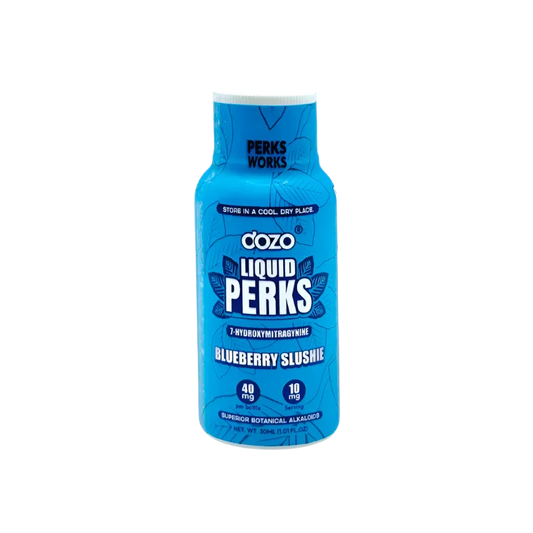 Dozo Perks 7 Hydroxymitragynine Liquid Shot Blueberry Slushie 40mg - Seven Tech