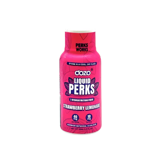 Dozo Perks 7 Hydroxymitragynine Liquid Shot Strawberry Lemonade 40mg - Seven Tech