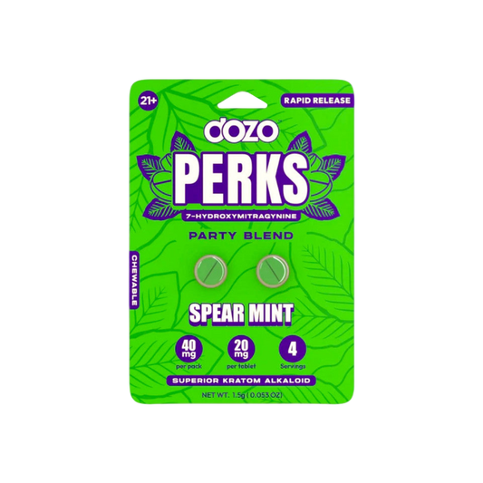 Dozo Perks 2ct 7OH Spearmint Chewable Tabs 20mg per Tablet - Seven Tech