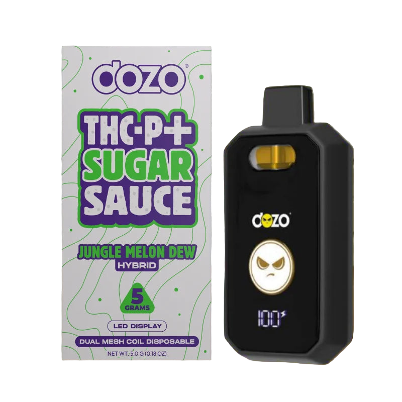 DOZO - THC-P + SUGAR SAUCE 5G DISPOSABLE - JUNGLE MELON DEW - HYBRID - Seven Tech