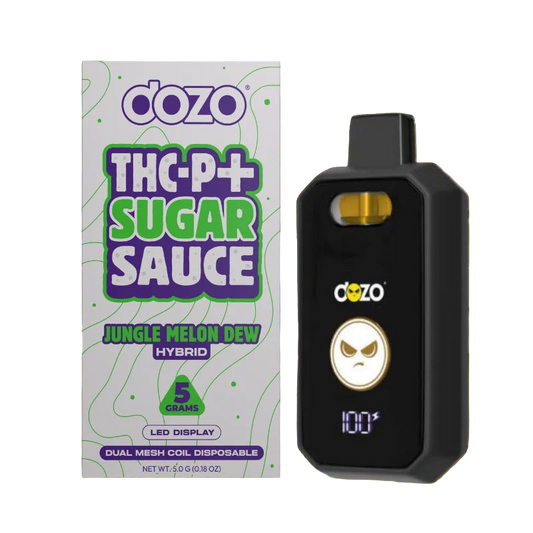 DOZO - THC-P + SUGAR SAUCE 5G DISPOSABLE - JUNGLE MELON DEW - HYBRID - Seven Tech