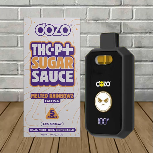 DOZO - THC-P + SUGAR SAUCE 5G DISPOSABLE - MELTED RAINBOWZ - SATIVA
