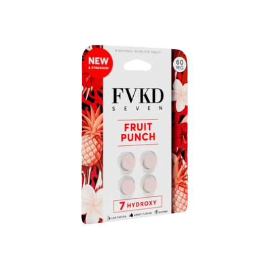 🎁 FVKD Seven 4ct 7OH Tabs Fruit Punch 60mg Per Tablet (100% off)