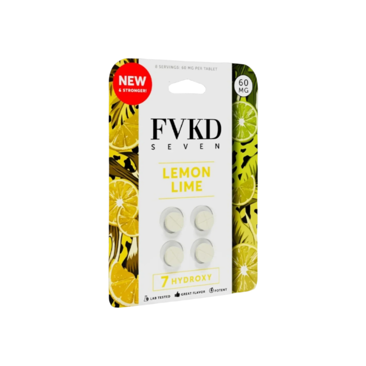 🎁 FVKD Seven 4ct 7OH Tabs Lemon Lime 60mg Per Tablet (100% off)