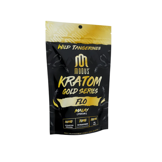 MODUS KRATOM GOLD SERIES GUMMIES 1000MG 10CT FLO MALAY (FOCUS) - WILD TANGERINE - Seven Tech