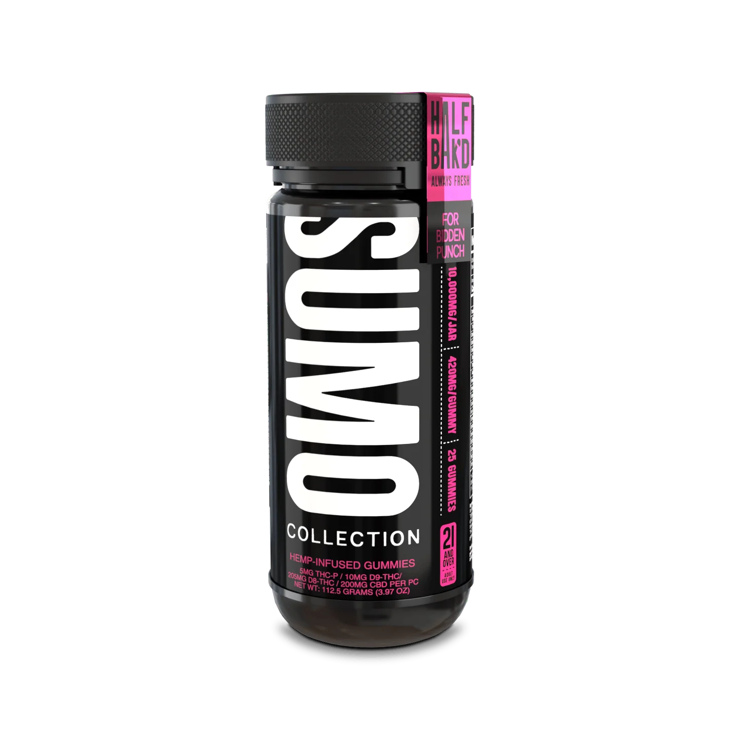 HALF BAK'D D9 SUMO 25CT 420MG PER GUMMY - FORBIDDEN PUNCH - Seven Tech