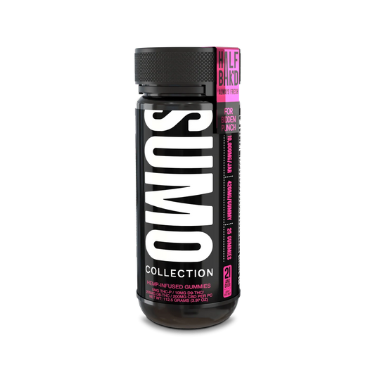 HALF BAK'D D9 SUMO 25CT 420MG PER GUMMY - FORBIDDEN PUNCH - Seven Tech