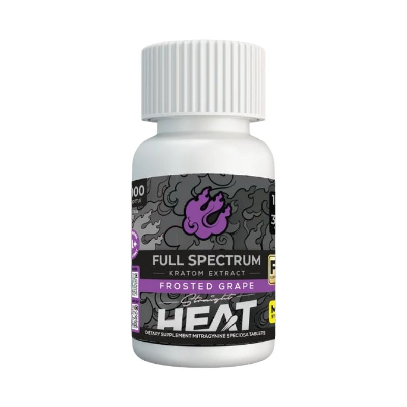 Straight Heat Max Strength Full Spectrum Kratom Extract 10ct 300mg Per Tablet