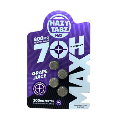 🎁 Hazy Tabz Max 7-Hydroxymitragynine Tablets 4ct 200mg Per Tablet (100% off)