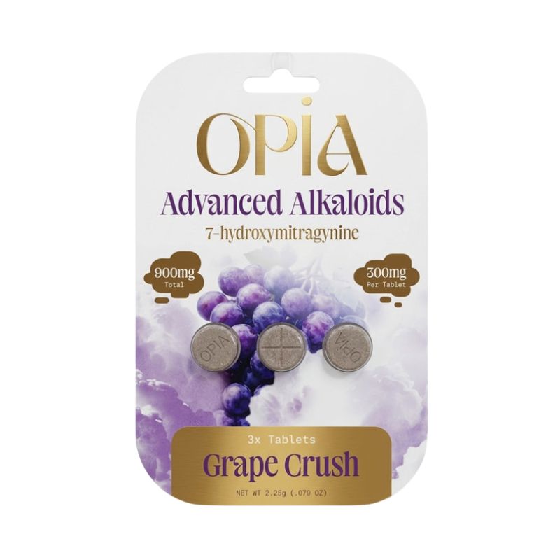 🎁 Opia Advanced Alkaloids 7-Hydroxymitragynine Tablets 3ct 300mg Per Tablet (100% off)