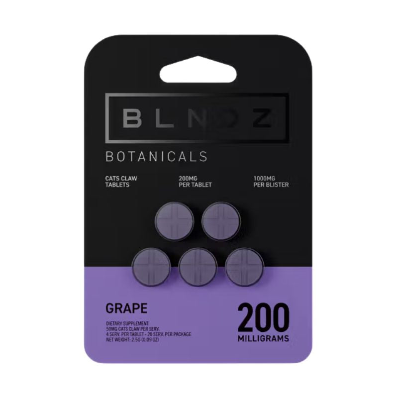 🎁 BLNDZ Botanicals Cats Claw Uncaria Tomentosa Chewable Tablets 5ct 200mg Per Tablet (100% off)