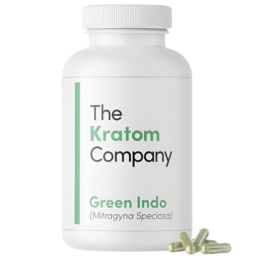 THE KRATOM COMPANY CAPSULES 500CT / 14.4OZ / 500MG - INDO GREEN VEIN - Seven Tech