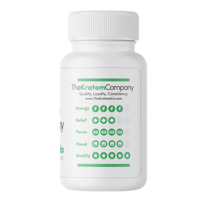 THE KRATOM COMPANY CAPSULES 75CT / 2.6OZ / 500MG - INDO GREEN VEIN - Seven Tech