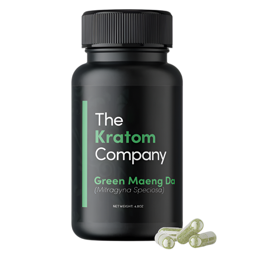THE KRATOM COMPANY CAPSULES 500CT / 14.4OZ / 500MG - MAENG DA GREEN VEIN - Seven Tech