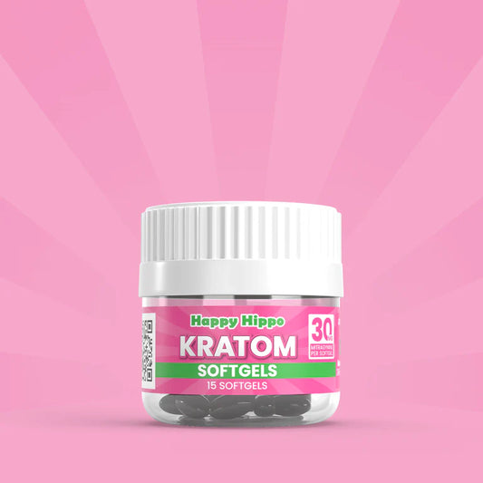 HAPPY HIPPO 30MG MITRAGYNINE 15CT SOFTGELS