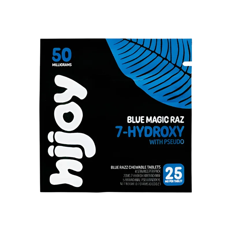 HIJOY 4ct 7OH + Psuedoindoxyl Blue Magic Raz 25mg + 2ct Bundle - Seven Tech