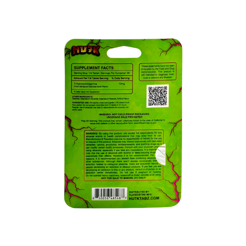 Hu7k 5ct 7OH Tabs Watermelon 40mg Per Tablet - Seven Tech
