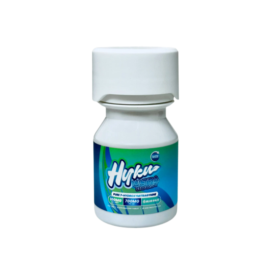 Hyku 7ct 7OH TABS Blue Razz 100mg Per Tablet - Seven Tech