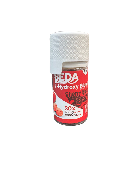 SEDA 7-HYDROXYMITRAGYNINE CHEWABLE TABLETS JAR 50MG 30CT - CHERRY BLAST