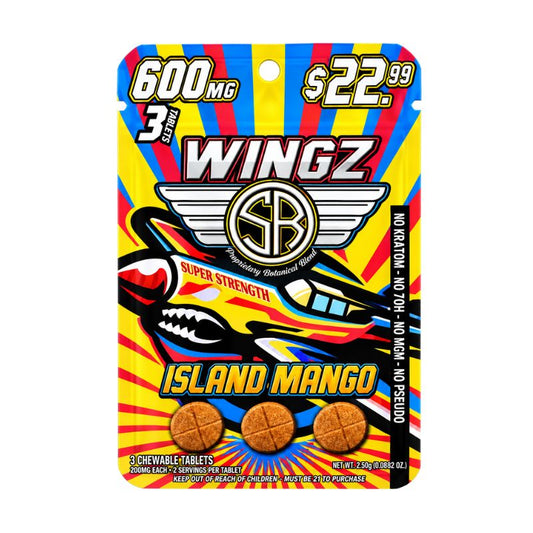 Wingz Proprietary Botanical Blend Chewable Tablets 3ct 200mg Per Tablet
