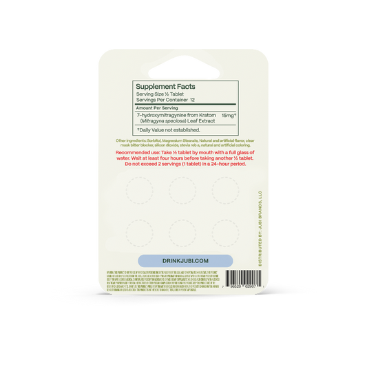 Jubi 6ct 7OH Chewable Tabs Blueberry 30mg per Tablet