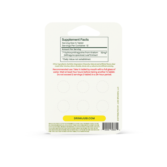 Jubi 6ct 7OH Chewable Tabs Lemon 30mg per Tablet