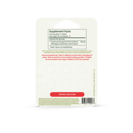 Jubi 6ct 7OH Chewable Tabs Strawberry 30mg per Tablet